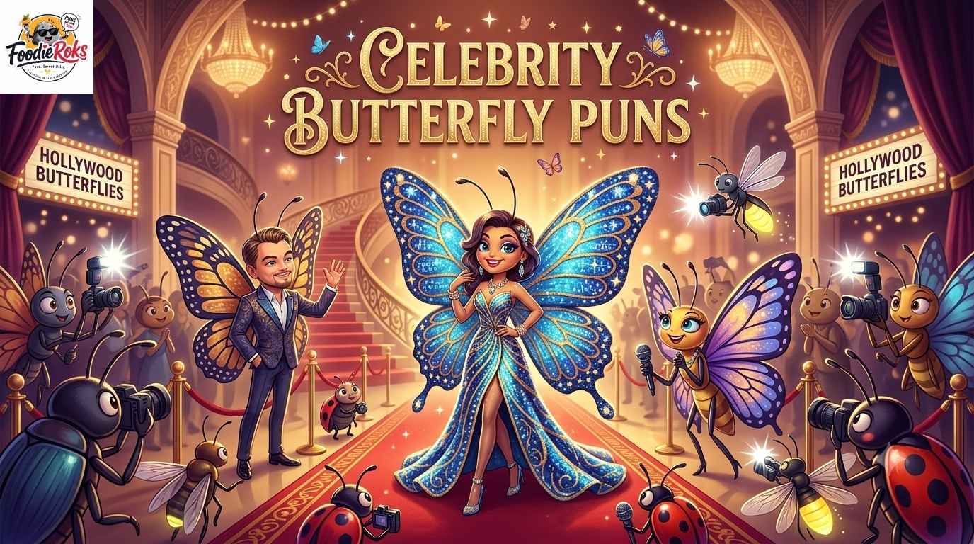 Celebrity Butterfly Puns