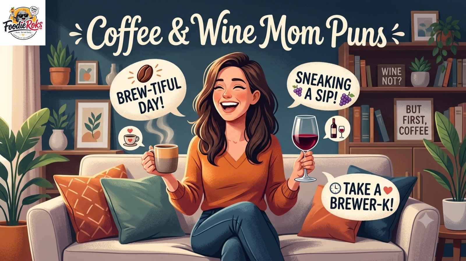 Coffee & Wine Mom Puns
