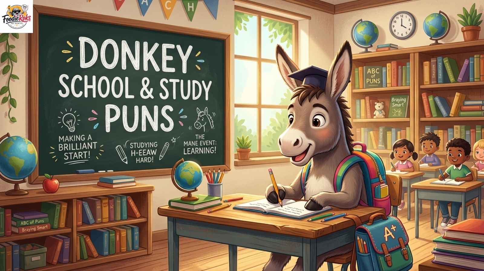 Donkey School & Study Puns