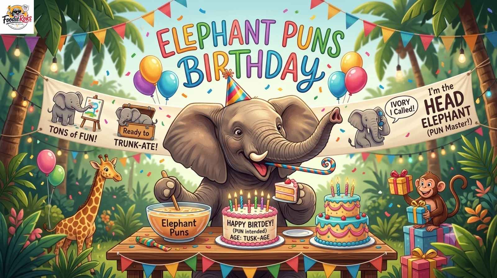 Elephant Puns Birthday
