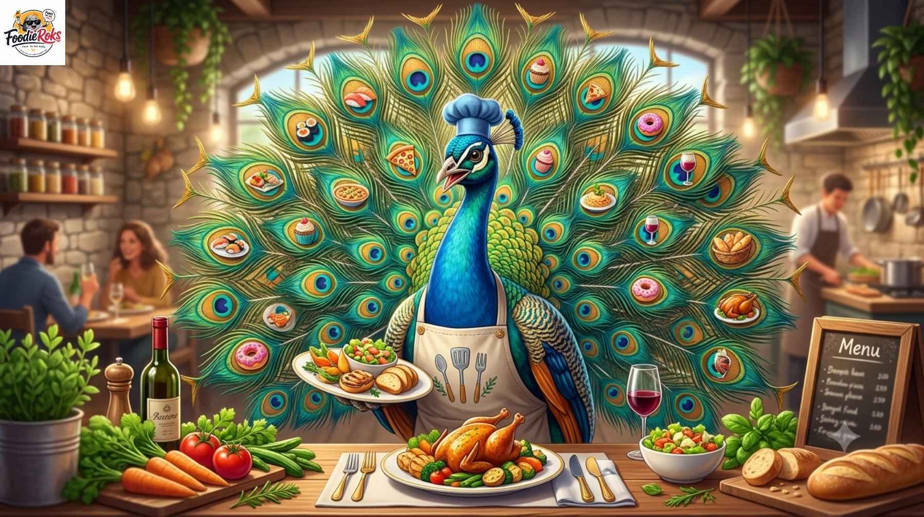 Foodie Peacock Puns