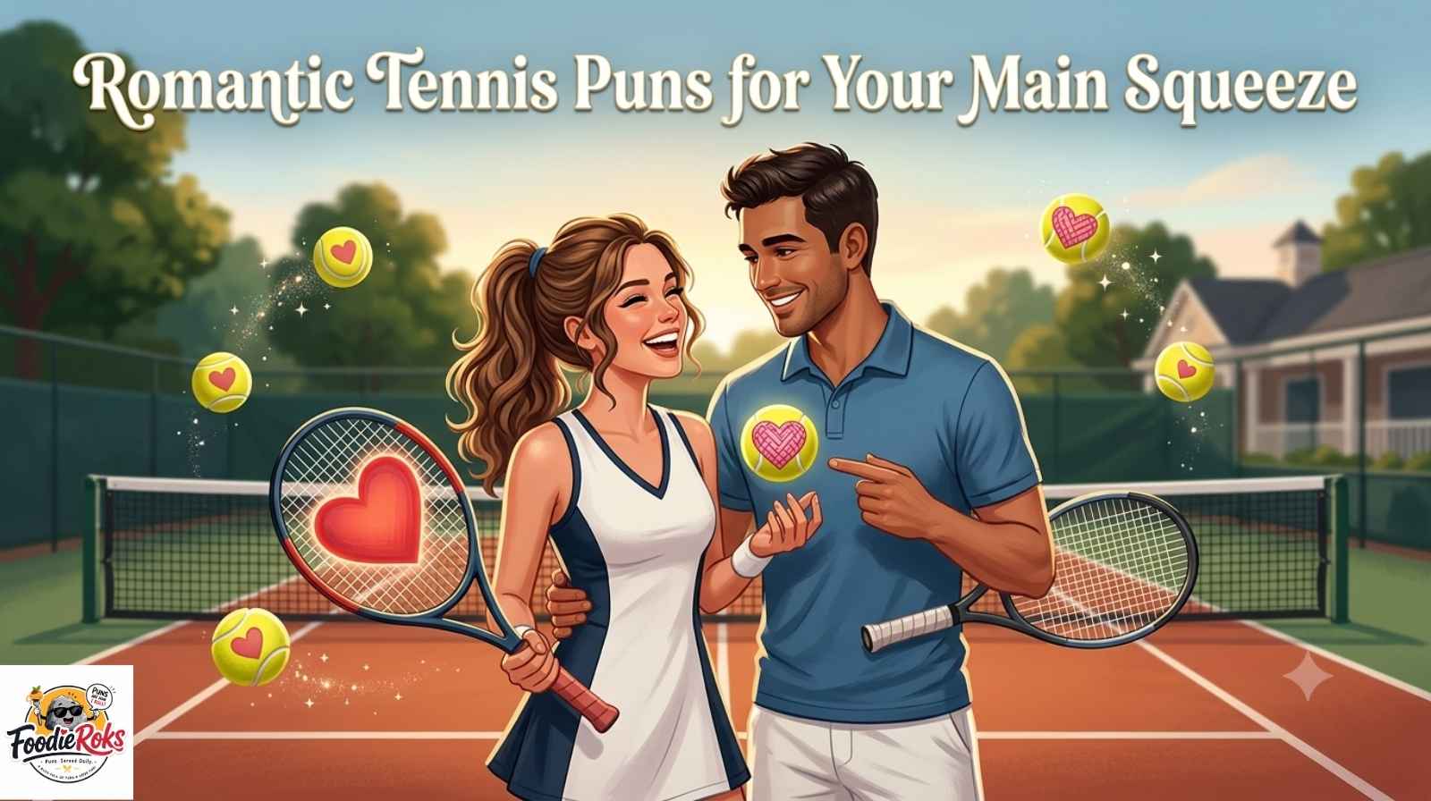 Romantic Tennis Puns for Your Main Squeeze 🎾
