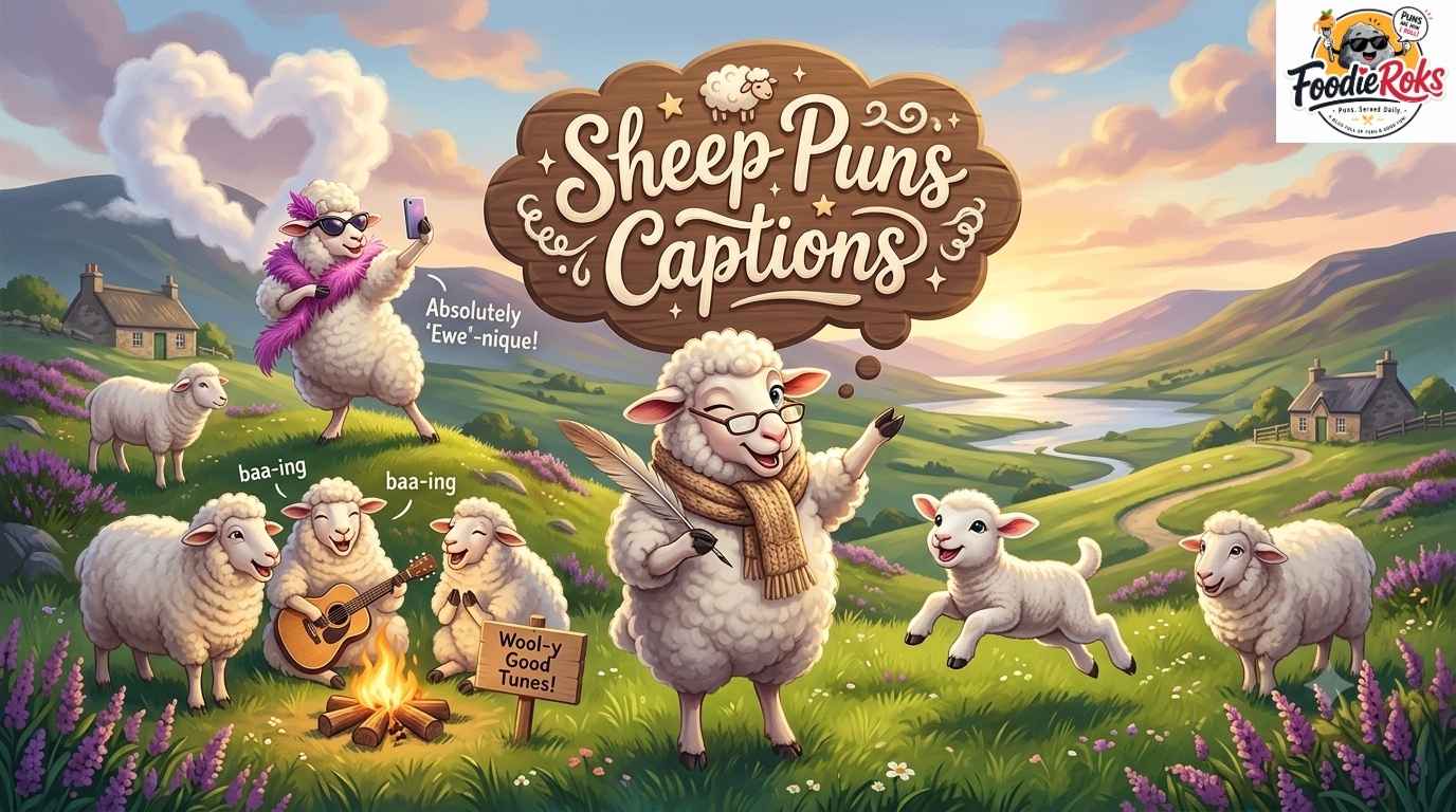 Sheep Puns Captions