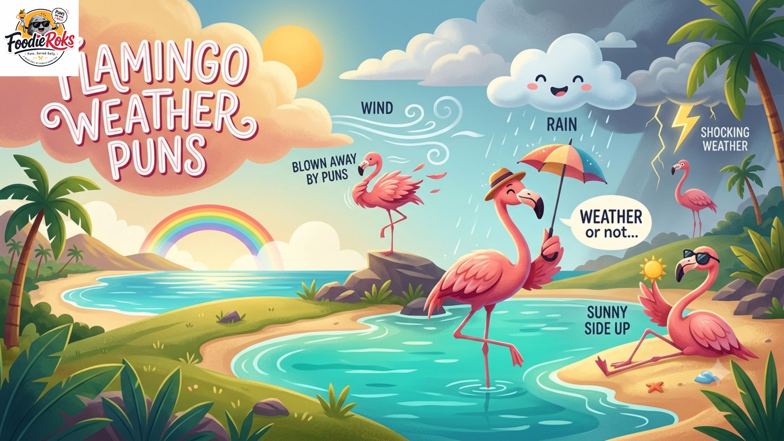 Flamingo Weather Puns