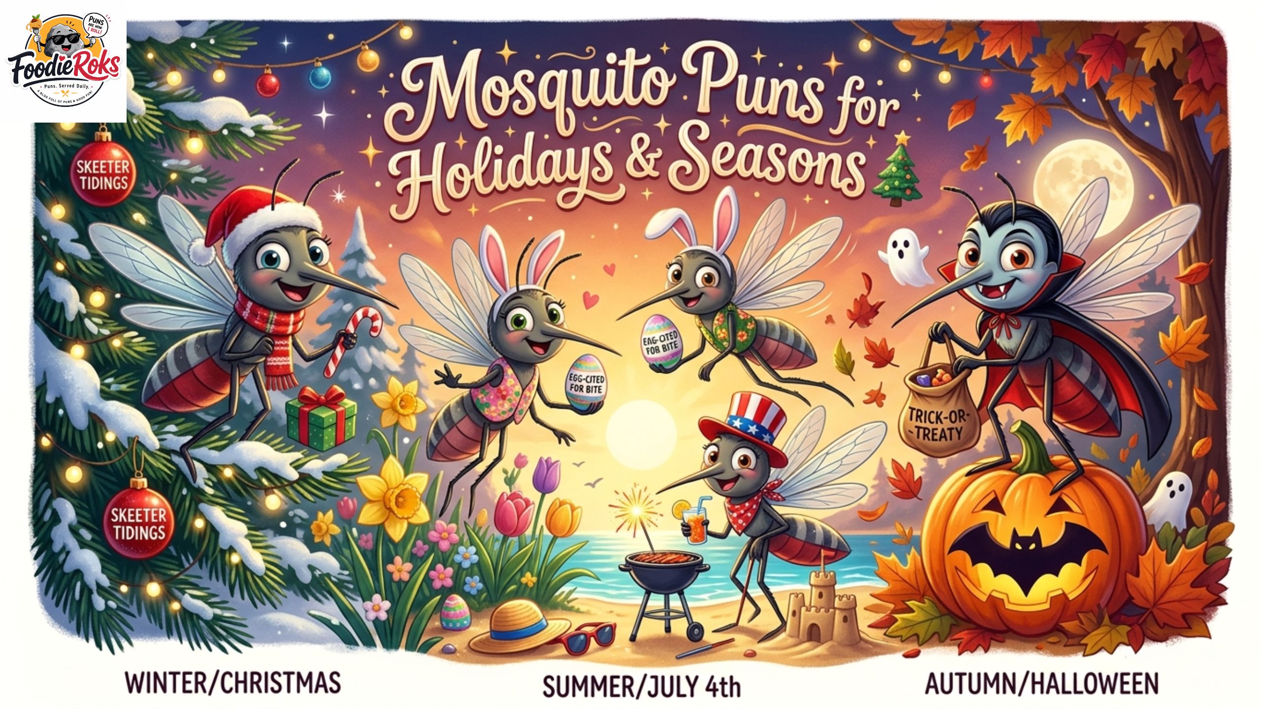 Mosquito Puns for Holidays & Seasons