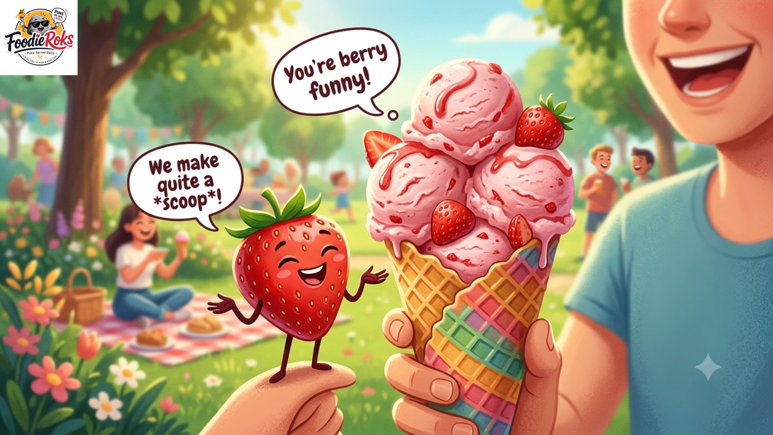 Strawberry Ice Cream Puns